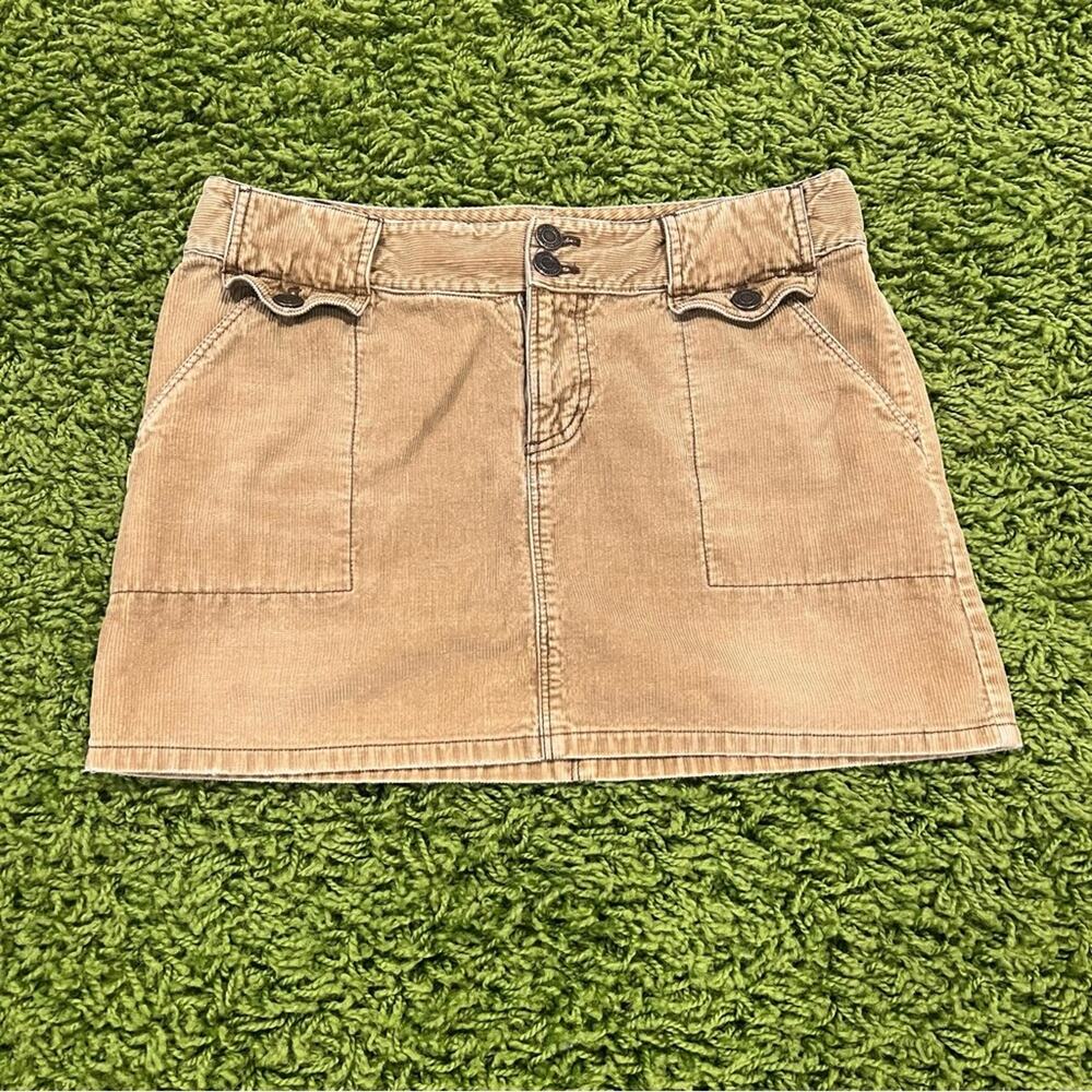 Vintage American Eagle Y2k Corduroy Micro Mini Skirt